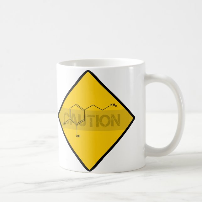 Caution: Dopamine Coffee Mug (Right)