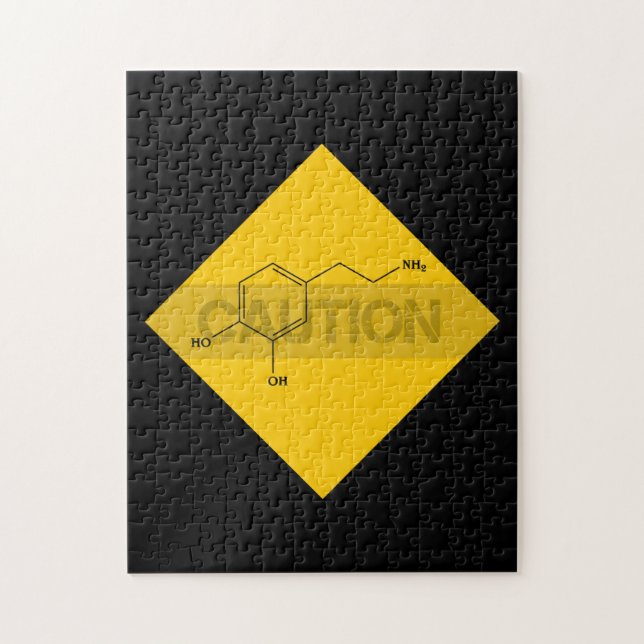 Caution: Dopamine Jigsaw Puzzle (Vertical)