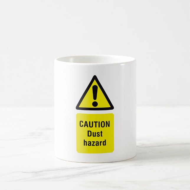Caution Dust Hazard Warning Sign Coffee Mug (Creator Uploaded)