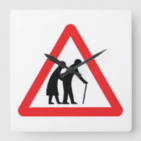 CAUTION Elderly People - UK Traffic Sign
