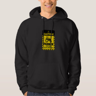 Caution Farmer Flying Tools And Offensive Language Hoodie