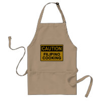 Caution Filipino Cooking - Filipino Chef Apron