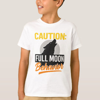 Caution Full Moon Behavior Shirt – Funny Werewolf 