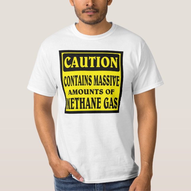 CAUTION , Full of gas. T-Shirt (Front)