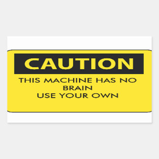 CAUTION: funny workplace sticker hardhat