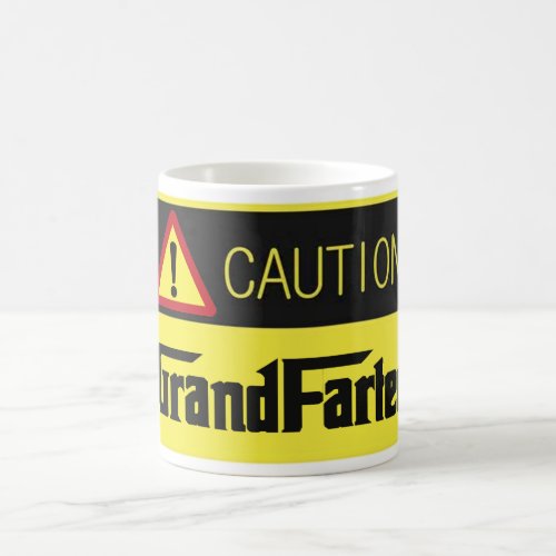 caution grand farter fathers day funny coffee mug