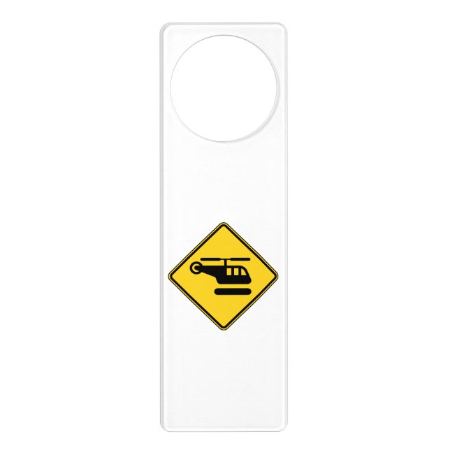 Caution Helicopter Sign (Front)