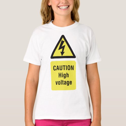 Caution High Voltage T_Shirt