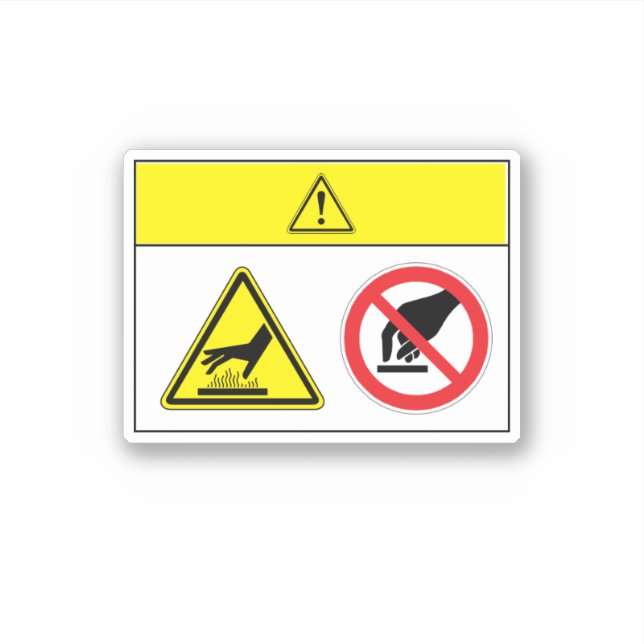 Caution/Hot Surface Label BQ09 (Front)