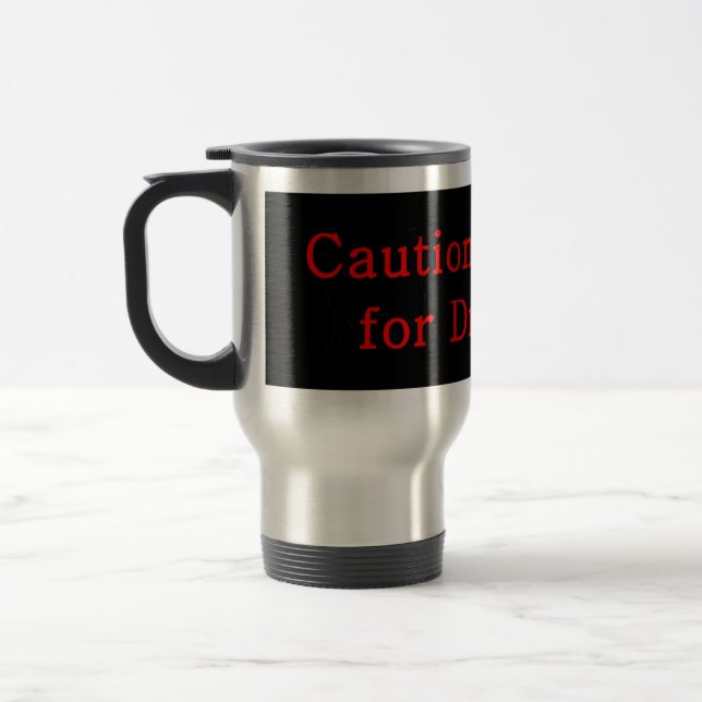 Caution I Brake For Dragons Travel Mug (Left)