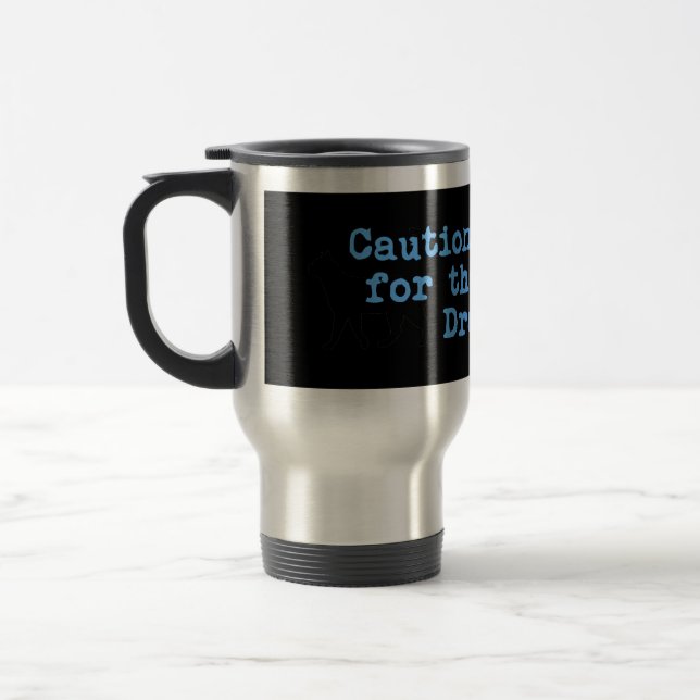 Caution I Brake For The Brosno Dragon Travel Mug (Left)