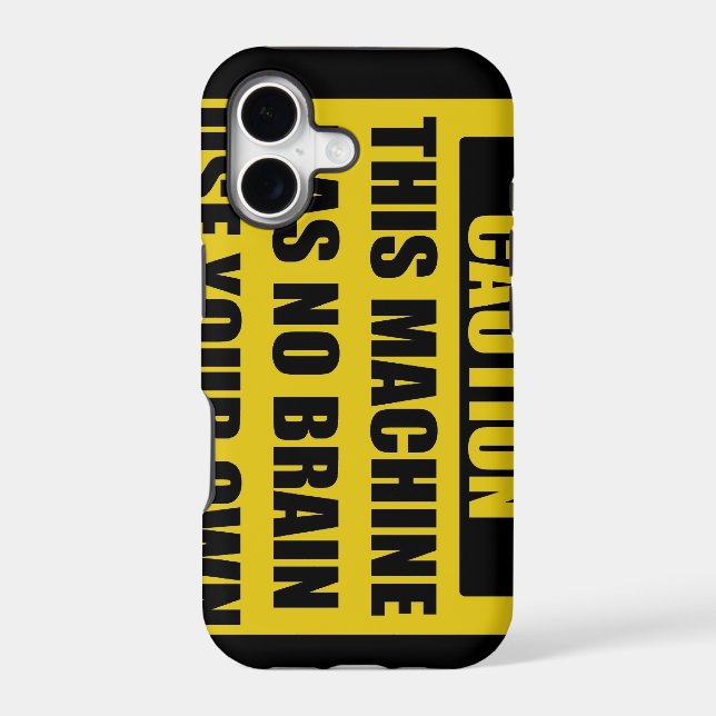 Caution Iphone Case (Back)