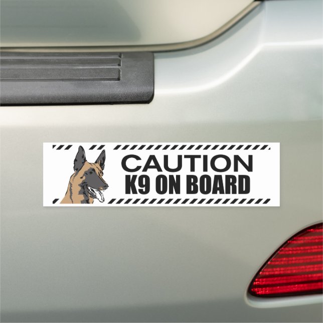 Caution K9 On Board Car Magnet (In Situ)