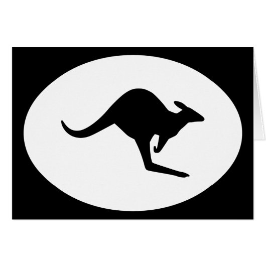 Caution Kangaroo Cards (Front Horizontal)