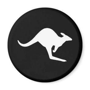 Caution Kangaroo Magnet