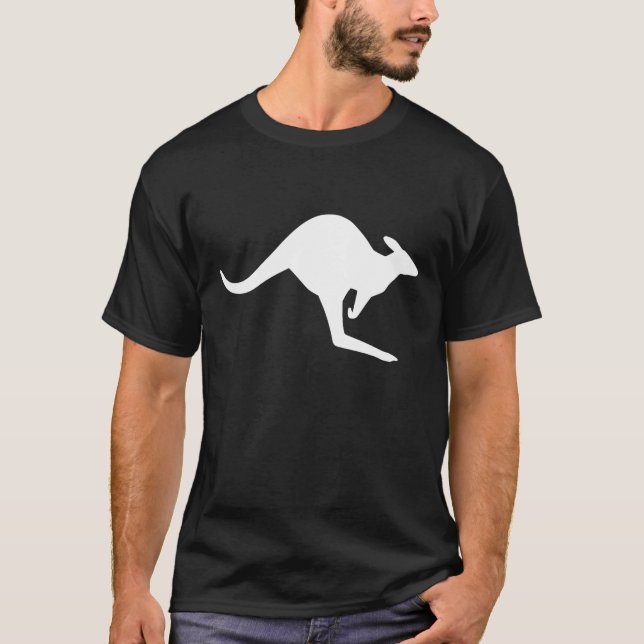 Caution Kangaroo T-Shirt (Front)