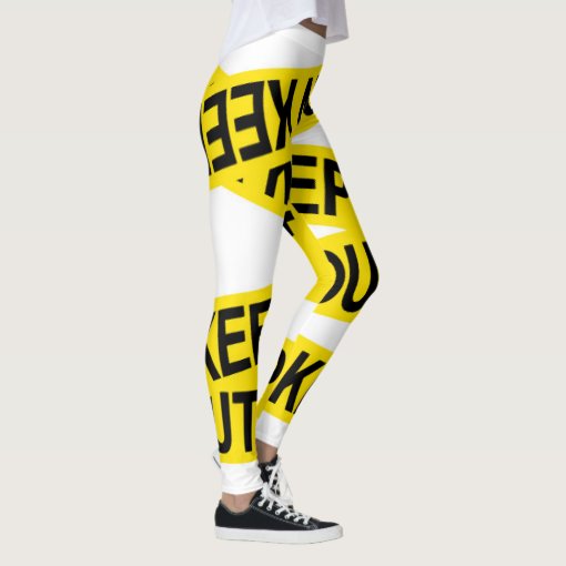 Caution Keep Out Tape Leggings Zazzle