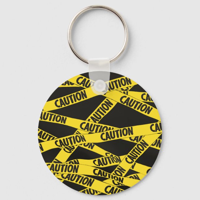 Caution Keychain (Front)