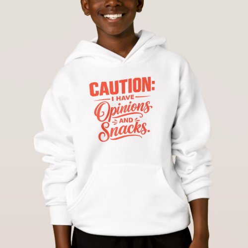 Caution kids hoodie