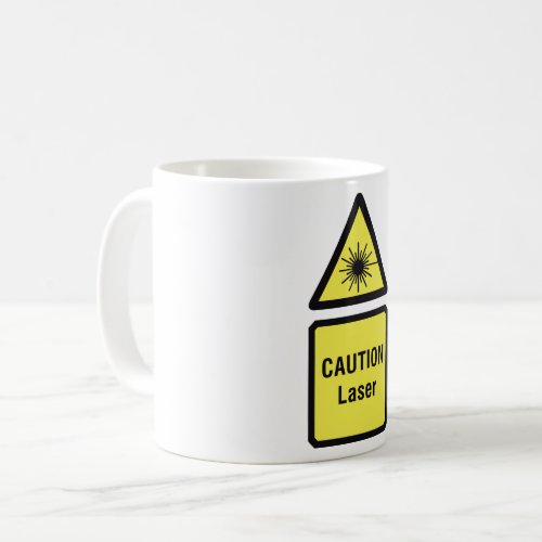 Caution Laser Sign Mug
