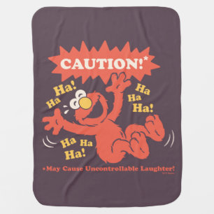 Caution Laughing Elmo Ahead Baby Blanket