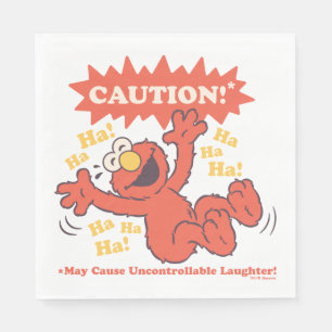 Caution Laughing Elmo Ahead Napkins
