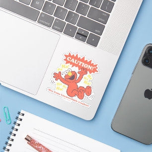 Caution Laughing Elmo Ahead Sticker
