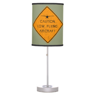 Caution Low Flying Aircraft ✈️ Table Lamp
