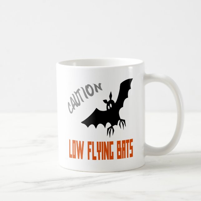 Caution Low Flying Bats Mug (Right)