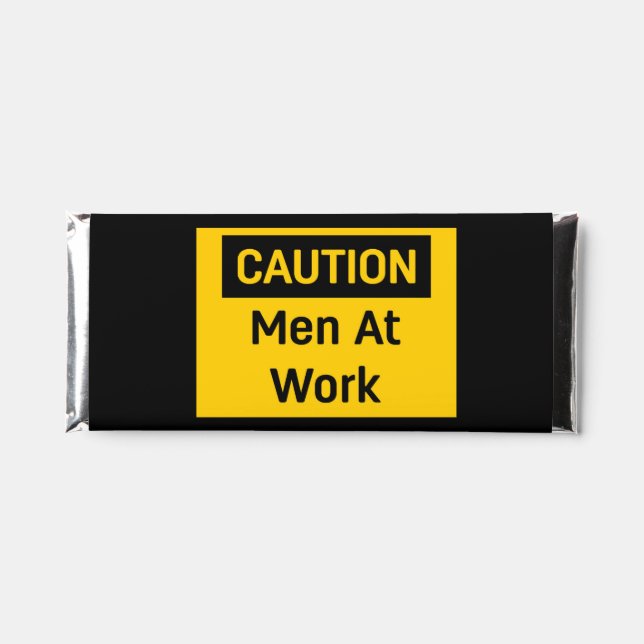 CAUTION Men at Work  Hershey Bar Favors (Front)