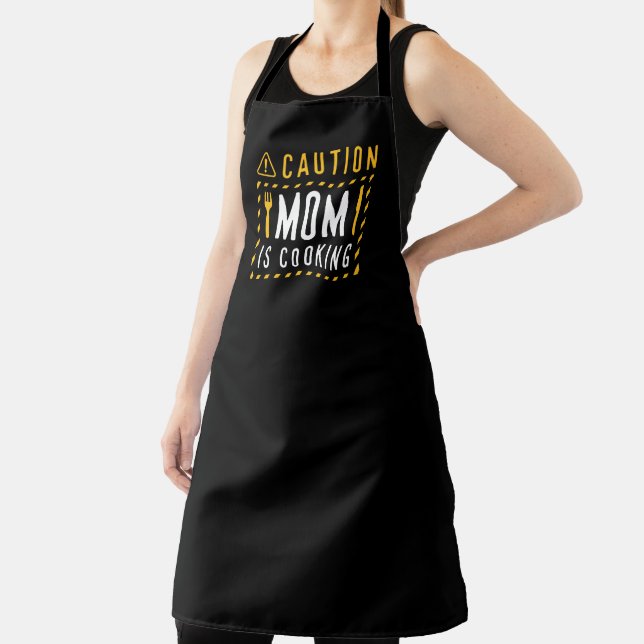 Caution Mom Is Cooking Apron (Insitu)