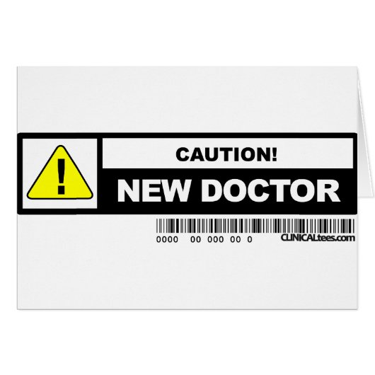 Caution new doctor cards (Front Horizontal)