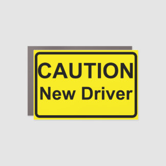 Caution New Driver  Car Magnet