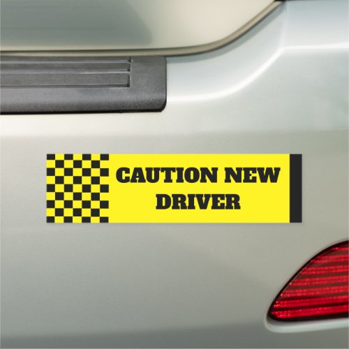 CAUTION NEW DRIVER Car Magnet