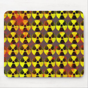 caution, nuclear energy mouse pad