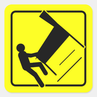 CAUTION - Pinball Wizard Player XING funny sticker