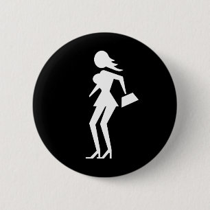 Caution Prostitute (Attenzione Prostitute) Button