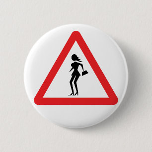 Caution Prostitute (Attenzione Prostitute) Button