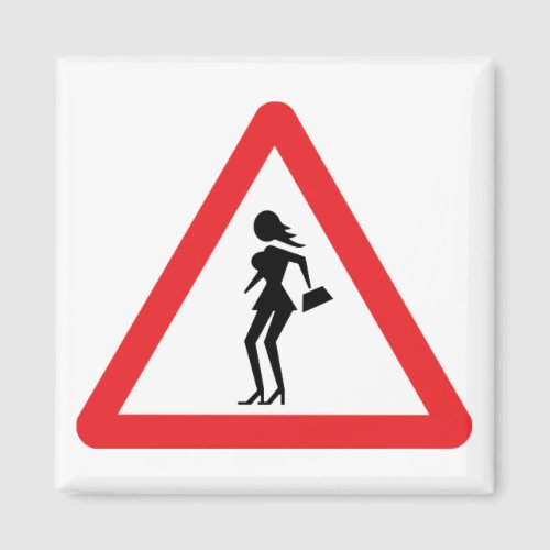 Caution Prostitute Attenzione Prostitute Sign Magnet