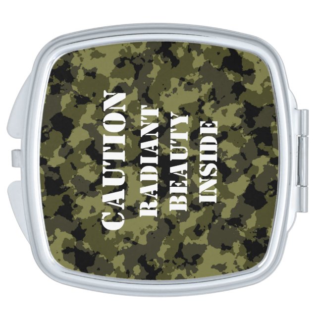 Caution Radiant Beauty Inside Compact Mirror (Side)