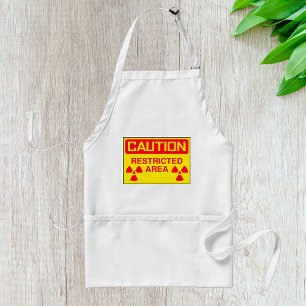 Caution Restricted Area Radiation Hazard Warning Adult Apron