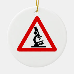 Caution: SCIENCE! Ceramic Ornament