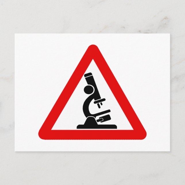 Caution:  SCIENCE! Postcard (Front)