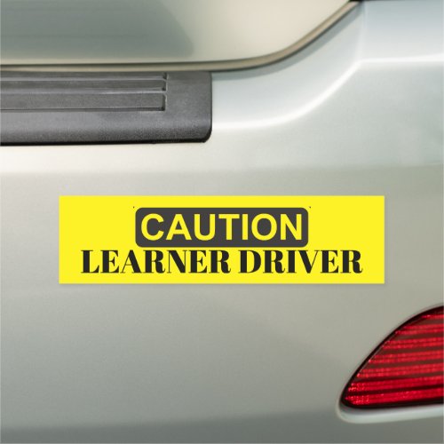 Caution sign  Learner Driver warning yellow black