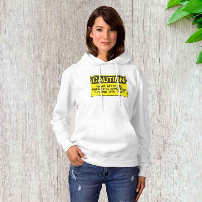 Caution Sign Wear Approved Breathing Apparatus  Hoodie (Creator Uploaded)