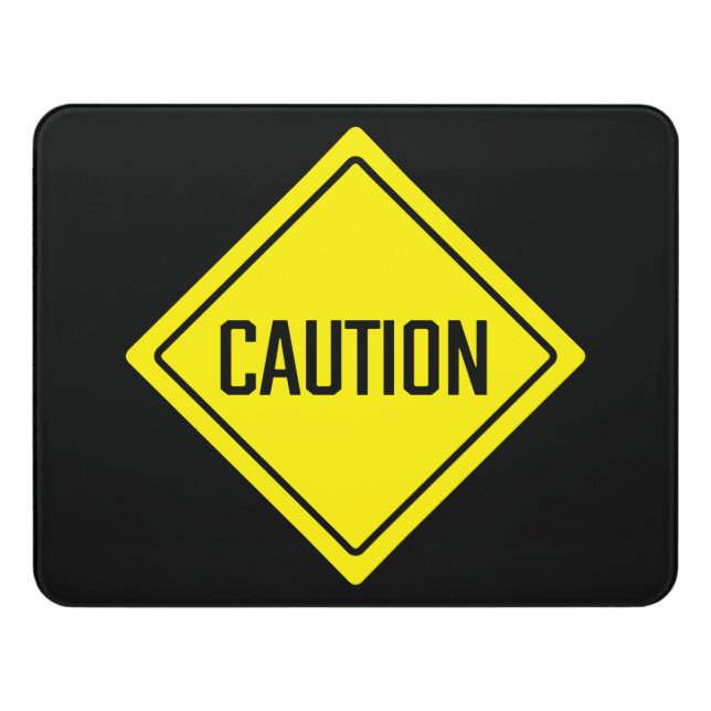 Caution Signage | Warning Sign | Modern Room Sign (Contemporary Front)