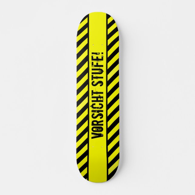 caution skateboard deck (Front)