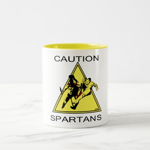 Caution Spartans Mug