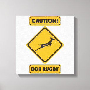 Caution - SpringBoks Crossing Canvas Print
