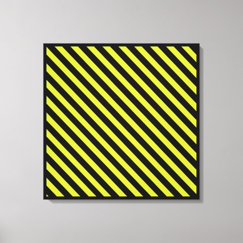 Caution Stripes Wall Art